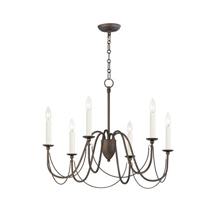 Maxim Lighting Plumette 6-Light Chandelier 12166CHB